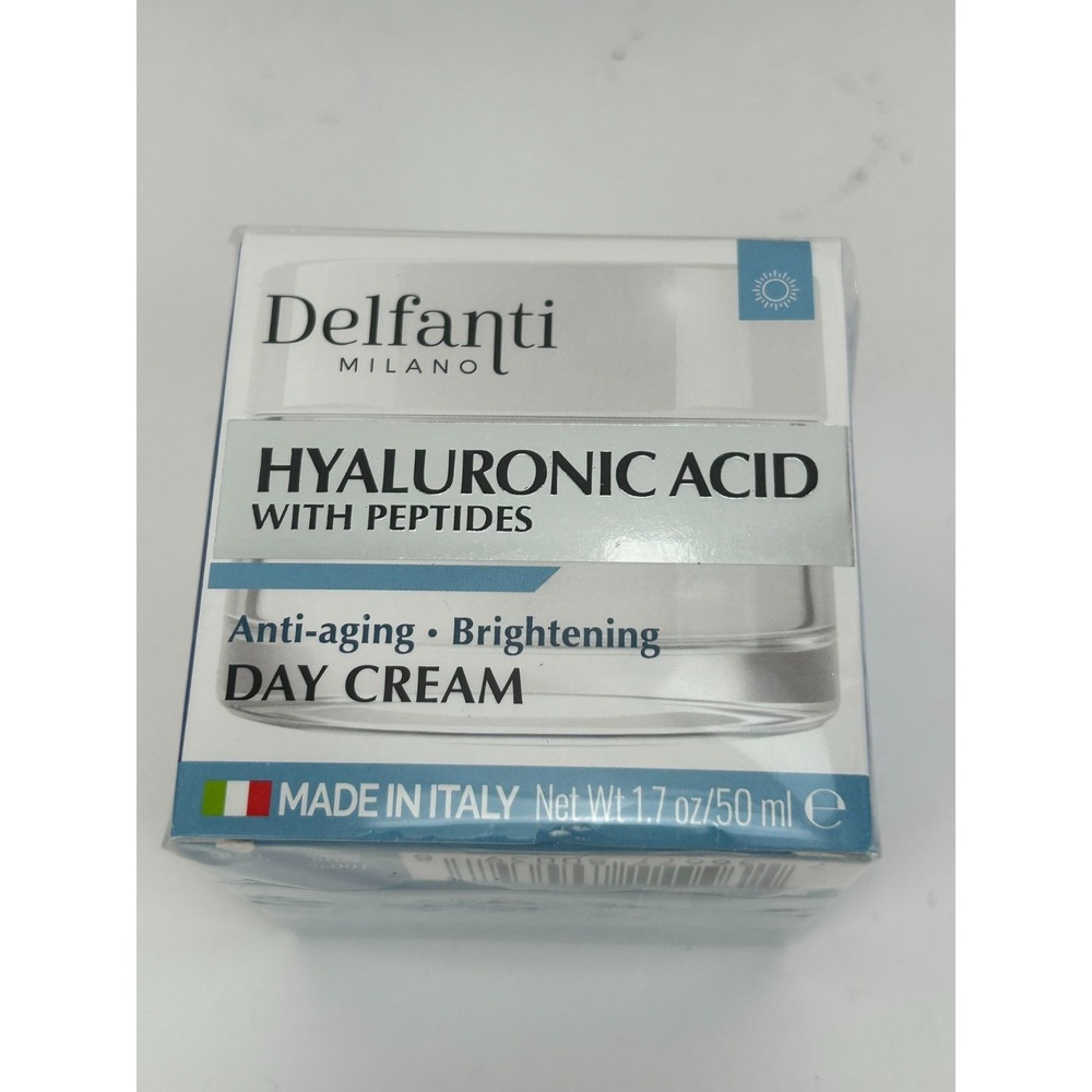 Delfanti Milano Hyaluronic With Peptides Day Cream 1.7 oz/ 50mL Made in Italy